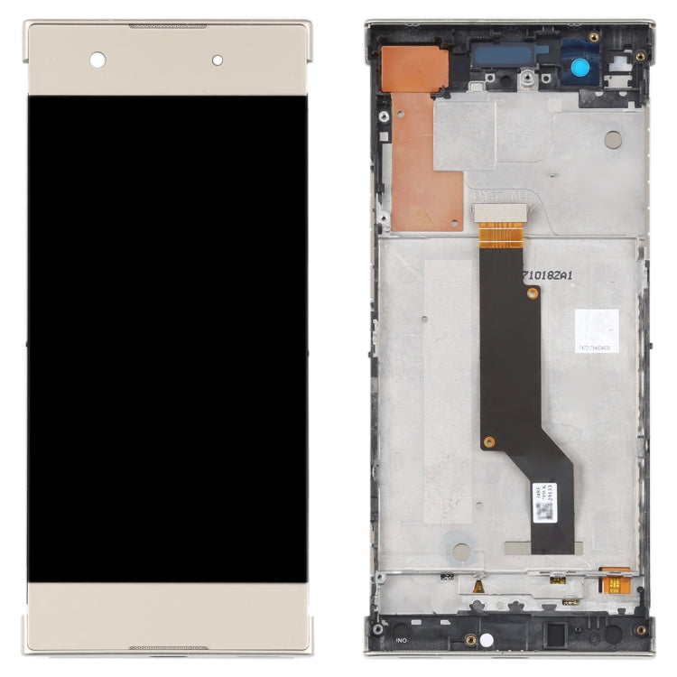 Original LCD Screen For Sony Xperia XA1 G3116 Digitizer Full Assembly with Frame(Gold) - Repair & Spare Parts by buy2fix | Online Shopping UK | buy2fix