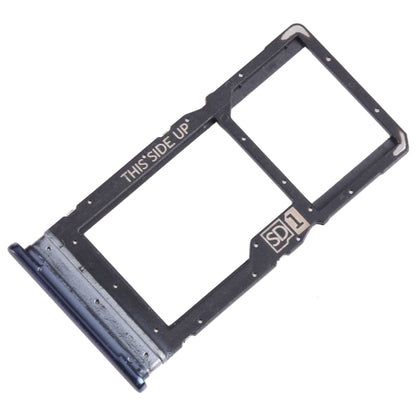 For Motorola Moto G 5G Plus SIM Card Tray + Micro SD Card Tray (Blue) - Card Socket by buy2fix | Online Shopping UK | buy2fix