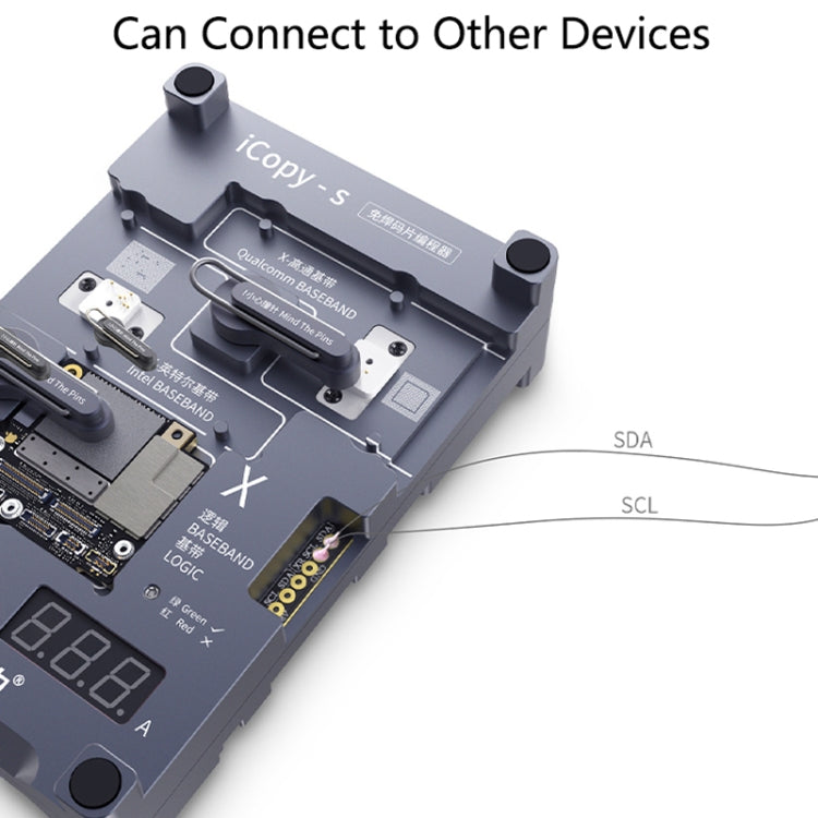 Qianli iCopy-S Double Sided Chip Test Stand 4 in1 Logic Baseband EEPROM Chip Non-removal For iPhone 6 / 6 Plus / 6S / 6S Plus - Repair Platform by QIANLI | Online Shopping UK | buy2fix