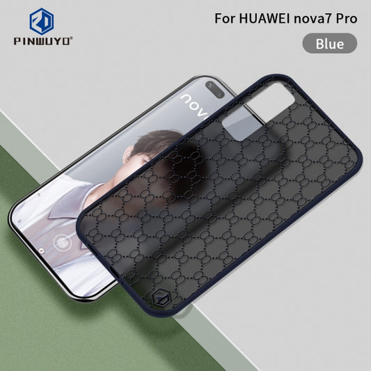 For Huawei nova7 Pro PINWUYO Series 2 Generation PC + TPU Waterproof and Anti-drop All-inclusive Protective Case(Blue) - Huawei Cases by PINWUYO | Online Shopping UK | buy2fix