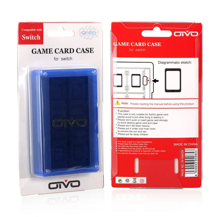 OIVO IV-SW029 24in1 Game Memory Card Storage Box Card Case Holder For Nintendo Switch(Blue) - Others by OIVO | Online Shopping UK | buy2fix