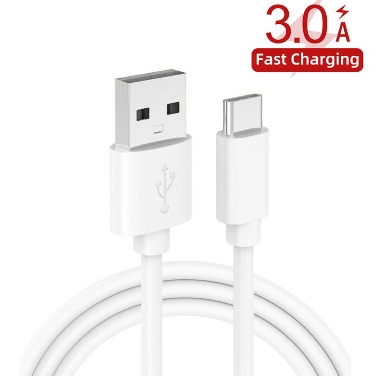 2 in 1 USB to USB-C / Type-C Data Cable + 30W QC 3.0 4 USB Interfaces Mobile Phone Tablet PC Universal Quick Charger Travel Charger Set, EU Plug(White) - Mobile Accessories by buy2fix | Online Shopping UK | buy2fix