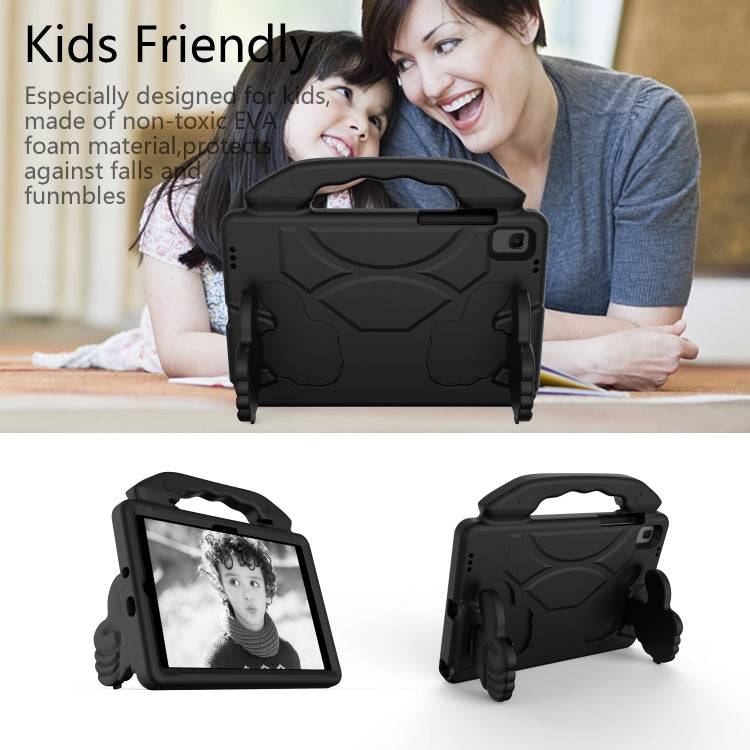 For Samsung Galaxy Tab A7 10.4(2020)T500/T505 EVA Material Children Flat Anti Falling Cover Protective Shell With Thumb Bracket(Black) - Samsung Accessories by buy2fix | Online Shopping UK | buy2fix