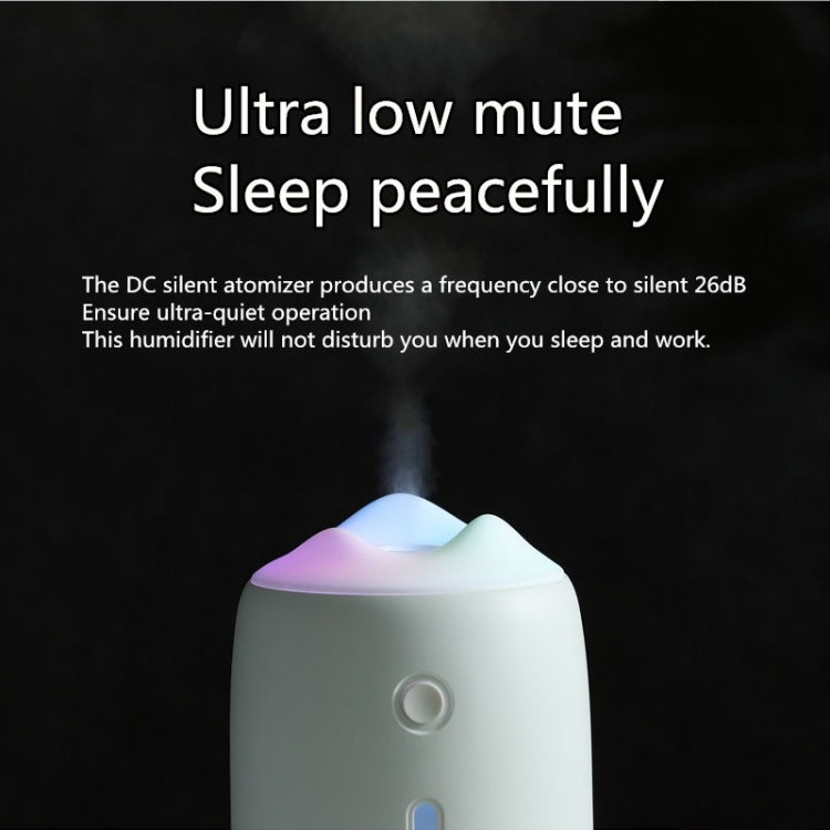 Snow Mountain Simple Mini Home Silent Bedroom Student Dormitory Office Portable USB Wireless Persistent Air Humidifier(red) - Home & Garden by buy2fix | Online Shopping UK | buy2fix