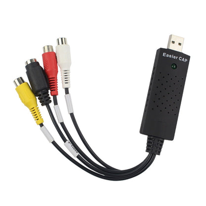 Portable USB 2.0 Video + Audio RCA Female to Female Connector for TV / DVD / VHS Support Vista 64 / win 7 / win 8 / win 10 / Mac OS - RCA Adapter by buy2fix | Online Shopping UK | buy2fix