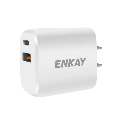 ENKAY Hat-Prince 20W PD Type-C + QC 3.0 USB Fast Charging Travel Charger Power Adapter with Fast Charge Data Cable, US Plug(With Micro USB Cable) - Apple Accessories by ENKAY | Online Shopping UK | buy2fix