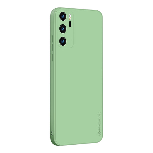 For Huawei P40 PINWUYO Sense Series Liquid Silicone TPU Mobile Phone Case(Green) - Huawei Cases by PINWUYO | Online Shopping UK | buy2fix