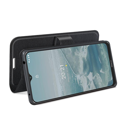 For Nokia G10/G20 Litchi Texture Horizontal Flip Protective Case with Holder & Card Slots & Wallet(Black) - Mobile Accessories by buy2fix | Online Shopping UK | buy2fix