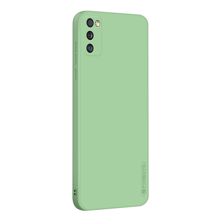 For Samsung Galaxy A41 PINWUYO Touching Series Liquid Silicone TPU Shockproof Case(Green) - Galaxy Phone Cases by PINWUYO | Online Shopping UK | buy2fix