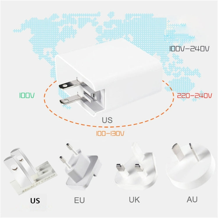 A6 PD 65W USB-C / Type-C + QC3.0 USB Laptop Adapter + 1.8m USB-C / Type-C to MagSafe 2 / T Data Cable Set for MacBook Series, US Plug + EU Plug + AU + UK Plug - Cable & Adapter by buy2fix | Online Shopping UK | buy2fix