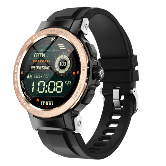 E19 1.28 inch Color Screen Smart Watch, IP68 Waterproof,Support Heart Rate Monitoring/Blood Pressure Monitoring/Blood Oxygen Monitoring/Sleep Monitoring(Gold) - Smart Wear by buy2fix | Online Shopping UK | buy2fix