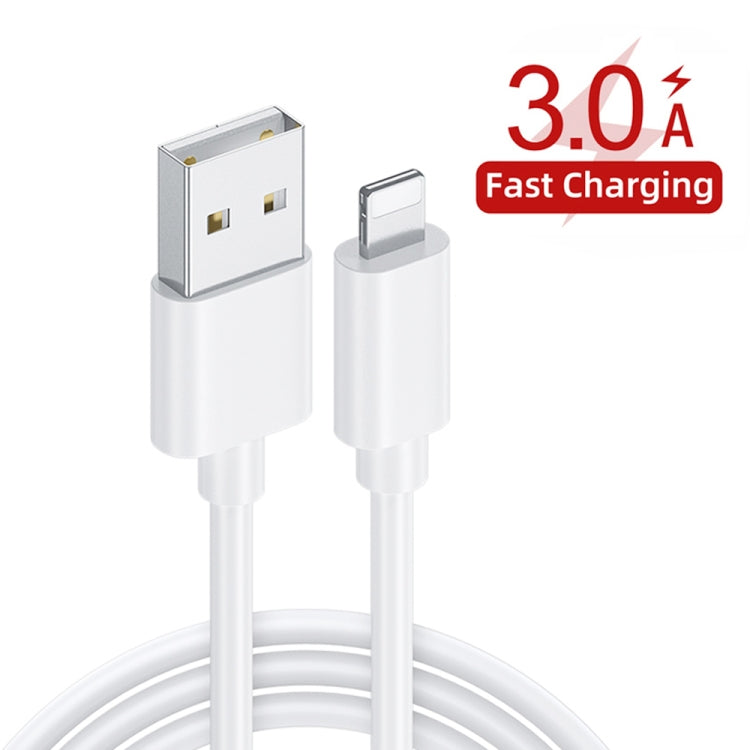 QC-04 QC3.0 + 3 x USB2.0 Multi-ports Charger with 3A USB to 8 Pin Data Cable,US Plug(White) - Apple Accessories by buy2fix | Online Shopping UK | buy2fix