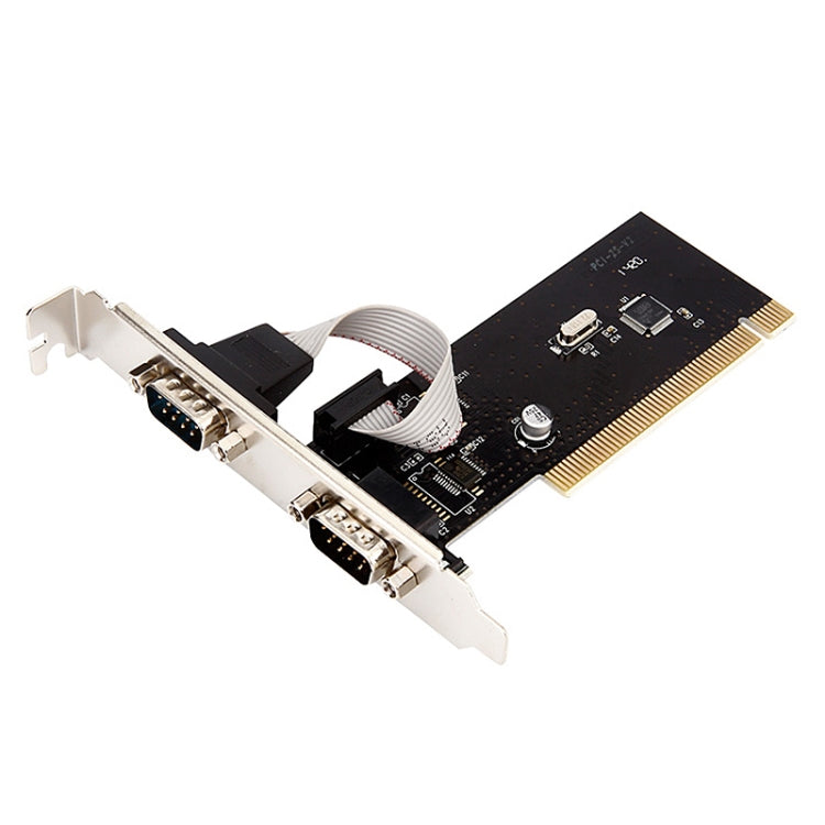 RS232 Serial Port TX382B 2 Port Pci to 9 Pin Com Riser Card Adapter with Tracking Number - RS485 / RS232 Series by buy2fix | Online Shopping UK | buy2fix