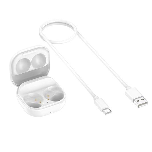 2 PCS For Samsung Galaxy Buds2 SM-177 Wireless Earphone Charging Box(White) - Samsung Earphone Case by buy2fix | Online Shopping UK | buy2fix