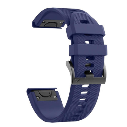 For Garmin Fenix 7 22mm Silicone Watch Band(Midnight Blue) - Smart Wear by buy2fix | Online Shopping UK | buy2fix