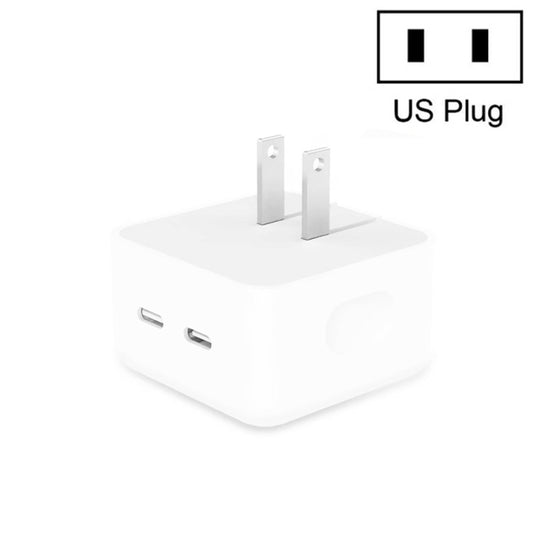 SDC-40W Dual PD USB-C / Type-C Charger for iPhone / iPad Series, US Plug - Apple Accessories by buy2fix | Online Shopping UK | buy2fix