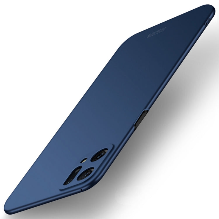 For OPPO Find X5 MOFI Frosted PC Ultra-thin Hard Case(Blue) - OPPO Cases by MOFI | Online Shopping UK | buy2fix