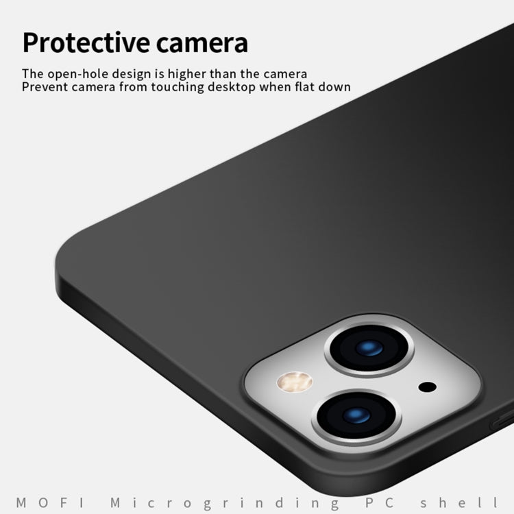 For iPhone 14 MOFI Frosted PC Ultra-thin Hard Case (Black) - iPhone 14 Cases by MOFI | Online Shopping UK | buy2fix