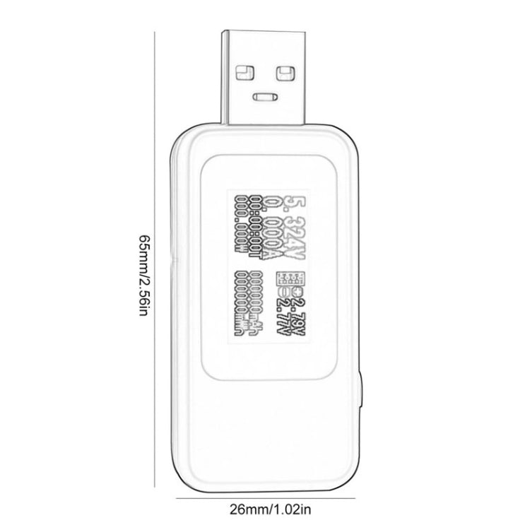 KWS-MX18 10 in 1 USB DC Tester Current 4-30V Voltage Meter Timing Ammeter Digital Meter(Black) - Consumer Electronics by buy2fix | Online Shopping UK | buy2fix
