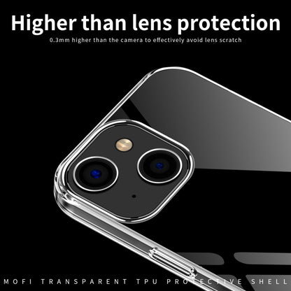 For iPhone 14 MOFI Ming Series Ultra-thin TPU Phone Case (Transparent) - iPhone 14 Cases by MOFI | Online Shopping UK | buy2fix