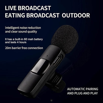 Wireless Lapel Microphones For Android Type C Device - Lavalier Microphone,Suitable For The YouTube | Facebook | Live Streaming | Interview Video | Tiktok - Consumer Electronics by buy2fix | Online Shopping UK | buy2fix