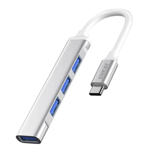 ENKAY Hat-Prince ENK-AT114 4 Ports USB 3.0 Splitter Multi-Ports Expansion HUB Extender Connector Adapter, Interface:Type-C - USB HUB by ENKAY | Online Shopping UK | buy2fix