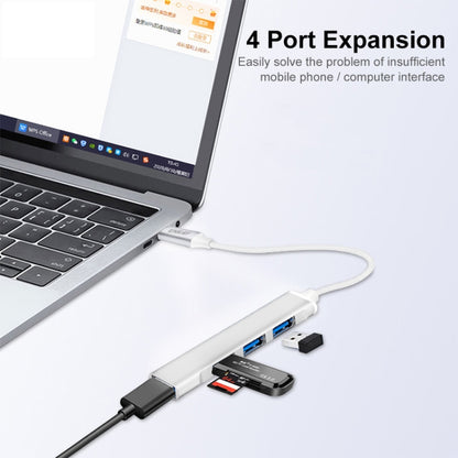 ENKAY Hat-Prince ENK-AT114 4 Ports USB 3.0 Splitter Multi-Ports Expansion HUB Extender Connector Adapter, Interface:Type-C - Computer & Networking by ENKAY | Online Shopping UK | buy2fix