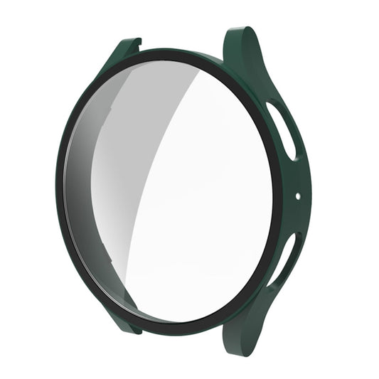 For Samsung Galaxy Watch5 44mm ENKAY Hat-Prince Full Coverage PC Frame + 9H Tempered Glass Case(Deep Green) - Watch Cases by ENKAY | Online Shopping UK | buy2fix