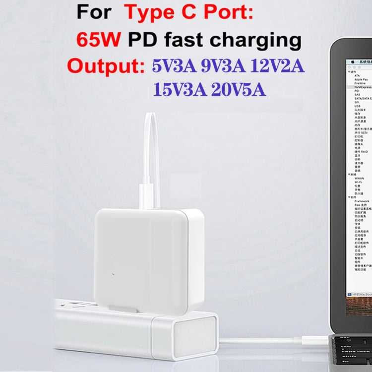 GaN 100W Dual USB+Dual USB-C/Type-C Multi Port Charger with  1.8m Type-C to MagSafe 1 / L Header Data Cable US Plug - Cable & Adapter by buy2fix | Online Shopping UK | buy2fix