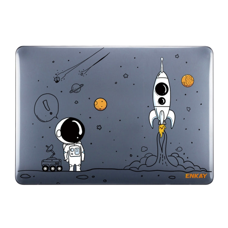 For MacBook Pro 13.3 A1706/A1989/A2159 ENKAY Hat-Prince 3 in 1 Spaceman Pattern Laotop Protective Crystal Case with TPU Keyboard Film / Anti-dust Plugs, Version:EU(Spaceman No.1) - MacBook Pro Cases by ENKAY | Online Shopping UK | buy2fix