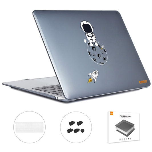 For MacBook Pro 15.4 A1707/A1990 ENKAY Hat-Prince 3 in 1 Spaceman Pattern Laotop Protective Crystal Case with TPU Keyboard Film / Anti-dust Plugs, Version:EU(Spaceman No.4) - MacBook Pro Cases by ENKAY | Online Shopping UK | buy2fix