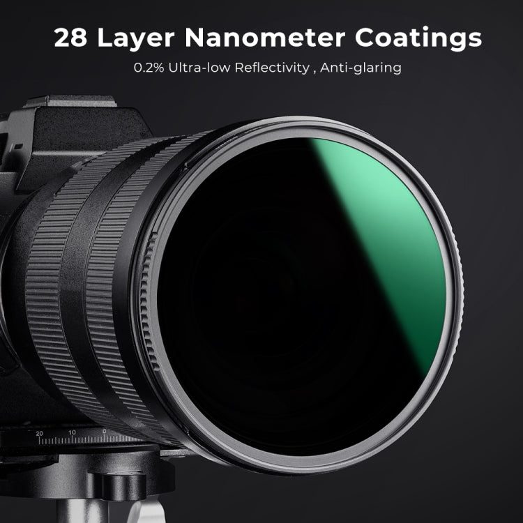 K&F CONCEPT KF01.1238 Nano-X MRC ND1000 Lens Filter 10 Stops Neutral Density Filter - Camera Accessories by K&F | Online Shopping UK | buy2fix