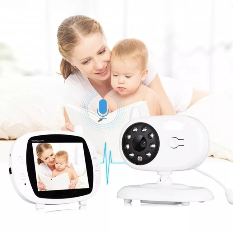 BM850 3.5 inch Wireless Video Color Baby Monitor Night Vision Temperature Monitor(US Plug) - Security by buy2fix | Online Shopping UK | buy2fix