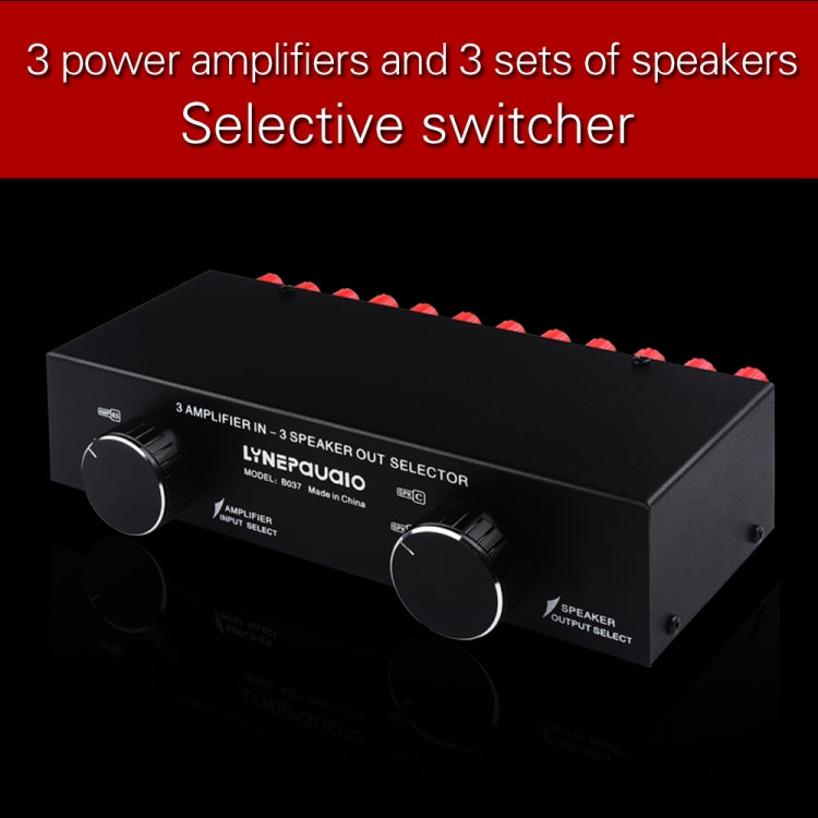 3 Input 3 Output Power Amplifier And Speaker Switcher Speaker Switch Splitter Comparator 300W Per Channel Without Loss Of Sound Quality - Consumer Electronics by buy2fix | Online Shopping UK | buy2fix