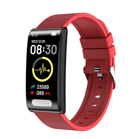 TK70 1.47 inch Color Screen Smart Silicone Strap Watch,Support Heart Rate / Blood Pressure / Blood Oxygen / Blood Sugar Monitoring(Red) - Smart Wristbands by buy2fix | Online Shopping UK | buy2fix