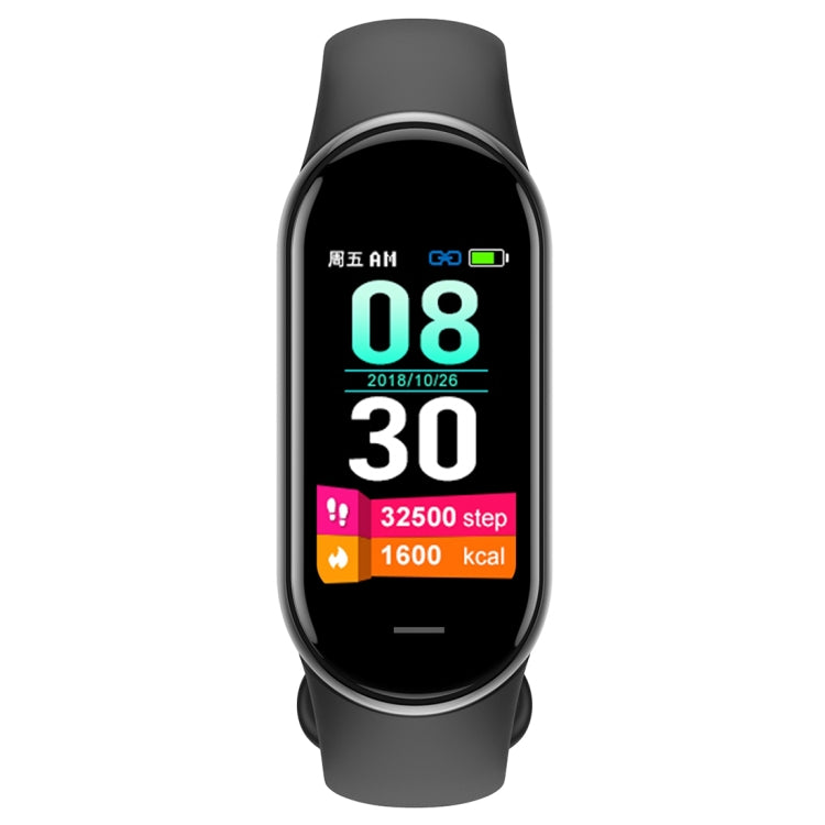 M8 1.14 inch IP68 Waterproof Color Screen Smart Watch,Support  Heart Rate / Blood Pressure / Blood Oxygen / Blood Sugar Monitoring(Black) - Smart Wristbands by buy2fix | Online Shopping UK | buy2fix