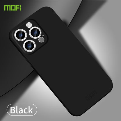 For iPhone 15 Pro Max MOFI Qin Series Skin Feel All-inclusive PC Phone Case(Black) - iPhone 15 Pro Max Cases by MOFI | Online Shopping UK | buy2fix