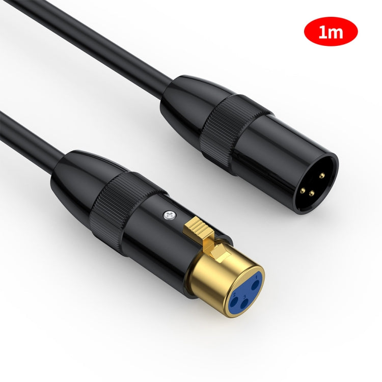 JUNSUNMAY XLR Male to Female Mic Cord 3 Pin Audio Cable Balanced Shielded Cable, Length:1m - Microphone Audio Cable & Connector by JUNSUNMAY | Online Shopping UK | buy2fix