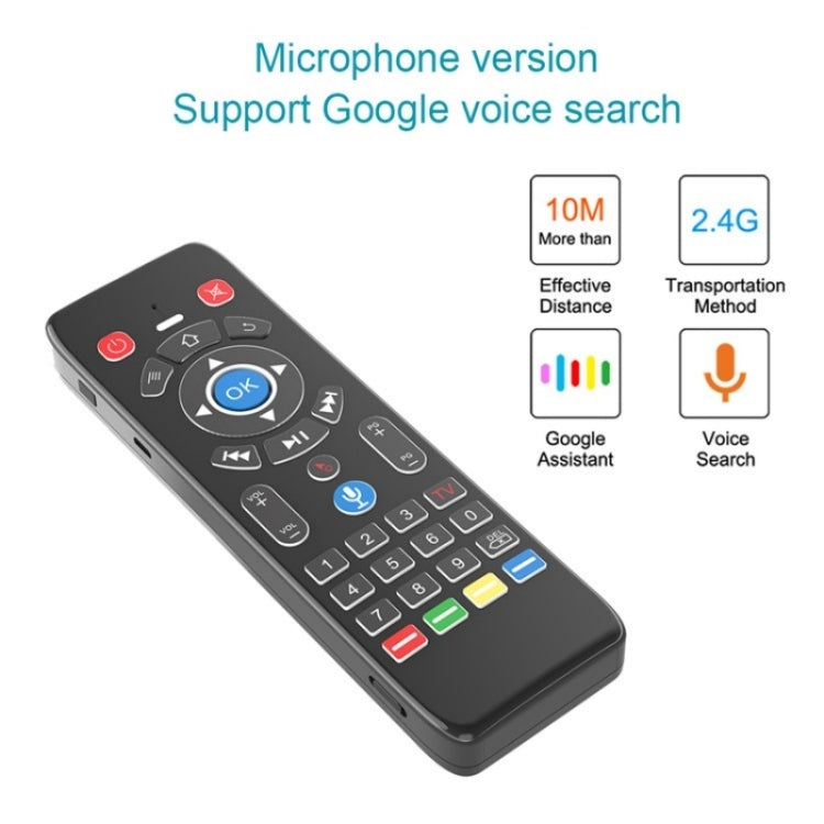 T16+M Android TV Box Smart TV Remote Controller 2.4G Wireless Air Mouse Voice Remote - TV by buy2fix | Online Shopping UK | buy2fix