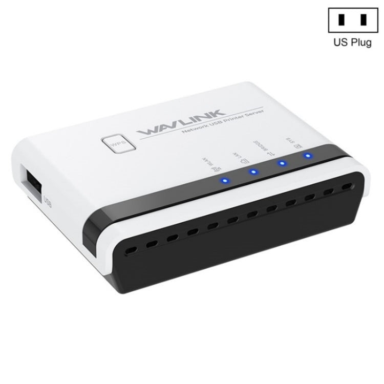 WAVLINK NU516U1 USB2.0 Wireless Printer Server With 10 / 100Mbps LAN / Bridge WiFi(US Plug) - Printer Accessories by WAVLINK | Online Shopping UK | buy2fix