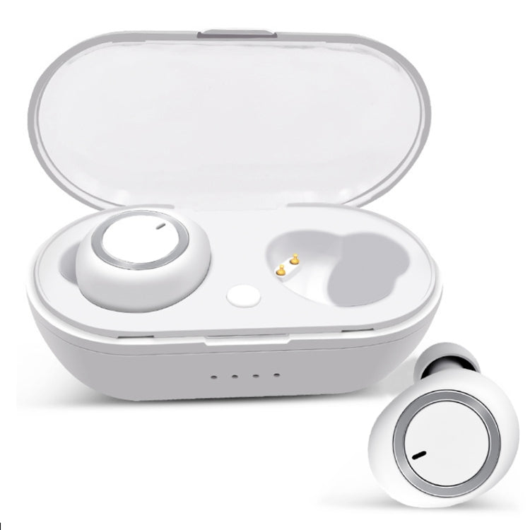 TWS-A1 TWS Bluetooth 5.0 Mini Invisible Sports Music Earphone with Charging Box & Microphone (White) - TWS Earphone by buy2fix | Online Shopping UK | buy2fix