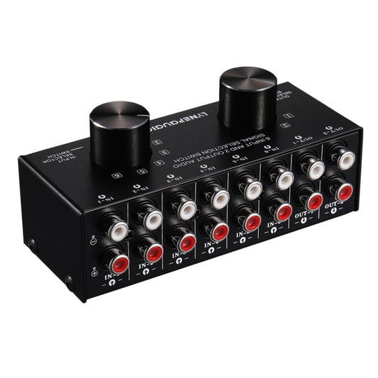 B026 6 Input 2 Output Or 2 Input 6 Output Audio Signal Source Selection Switcher RCA Port - Consumer Electronics by buy2fix | Online Shopping UK | buy2fix
