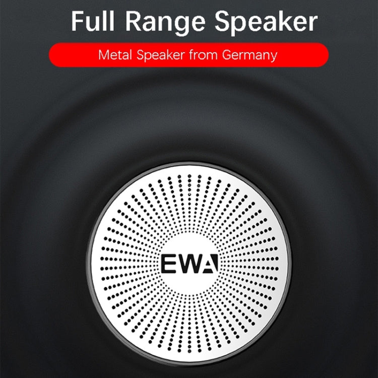 EWA A103 Portable Bluetooth Speaker Wireless Heavy Bass Bomm Box Subwoofer Phone Call Surround Sound Bluetooth Shower Speaker(Silver) - Mini Speaker by EWA | Online Shopping UK | buy2fix