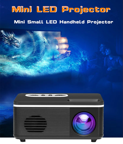 S361 80Lumens 320 x 240 Pixel Portable Mini Projector, Support 1080P, AU Plug(Black) - Consumer Electronics by buy2fix | Online Shopping UK | buy2fix