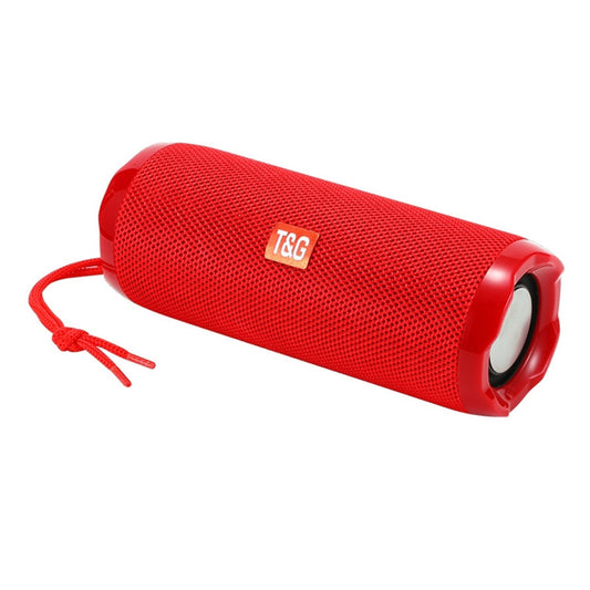 T&G TG191 10W Waterproof Bluetooth Speaker Stereo Double Diaphragm Subwoofer Portable Audio FM Radio(Red) - Waterproof Speaker by T&G | Online Shopping UK | buy2fix