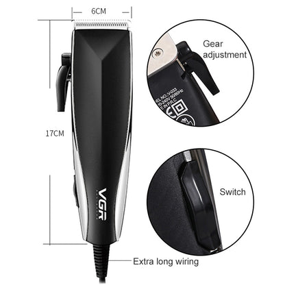 VGR V-033 9W 8 in 1 Electric Hair Clipper with Line, Plug Type: EU Plug - Hair Trimmer by VGR | Online Shopping UK | buy2fix