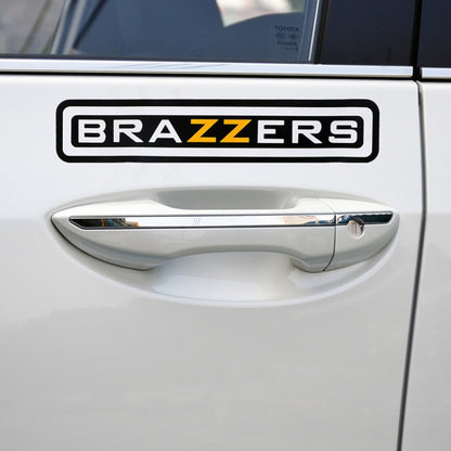 10 PCS  BRAZZERS Car Sticker Auto Decals foe Car Styling, Size: 4.9x22.5cm - Decorative Sticker by buy2fix | Online Shopping UK | buy2fix