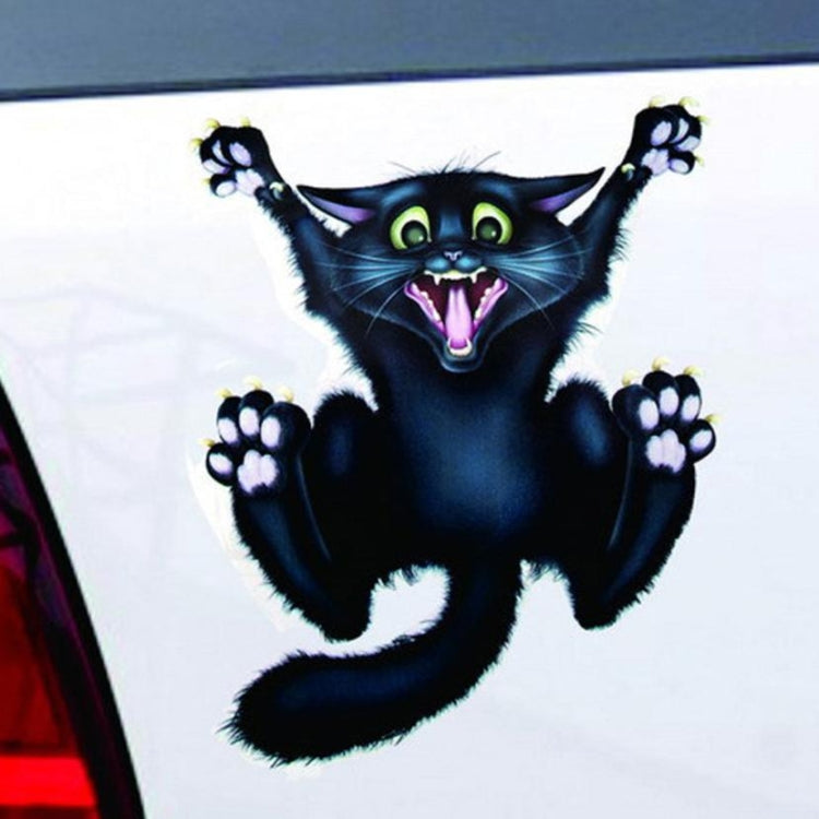 5 PCS Black Cat Pattern Halloween Car Sticker Decor - Decorative Sticker by buy2fix | Online Shopping UK | buy2fix