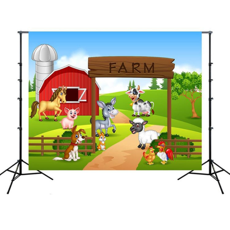 2.1m x 1.5m Animal Farm Children Birthday Theme Photography Background Cloth - Camera Accessories by buy2fix | Online Shopping UK | buy2fix