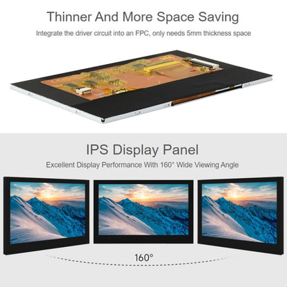 Waveshare 5 Inch DSI Display, 800 × 480 Pixel, IPS Display Panel, Style:No Touch - LCD & LED Display Module by Waveshare | Online Shopping UK | buy2fix